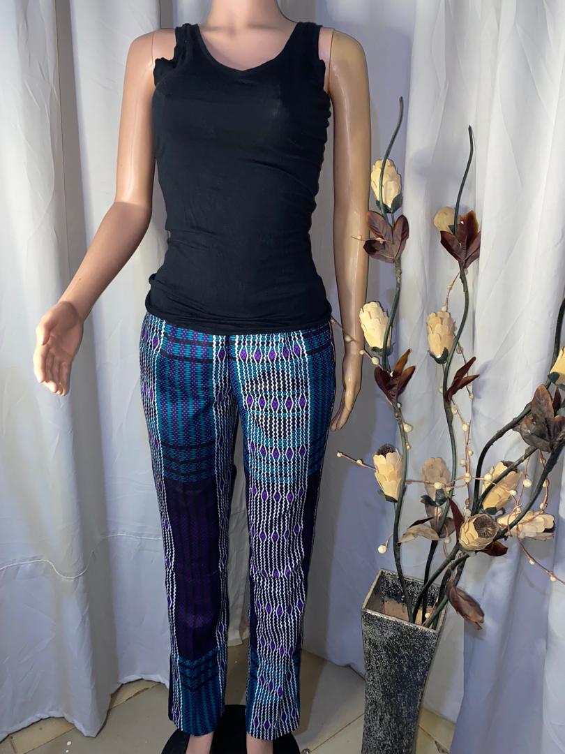 African straight pant / fitted pant