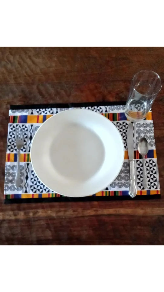 African print placemats