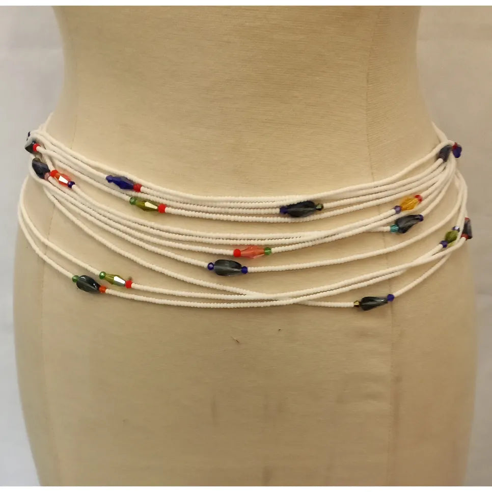Self tie waist beads