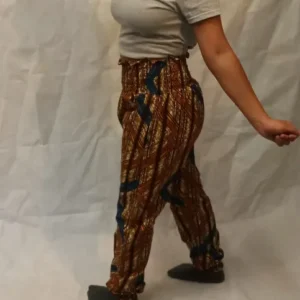 African Print Elastic Harem Pants