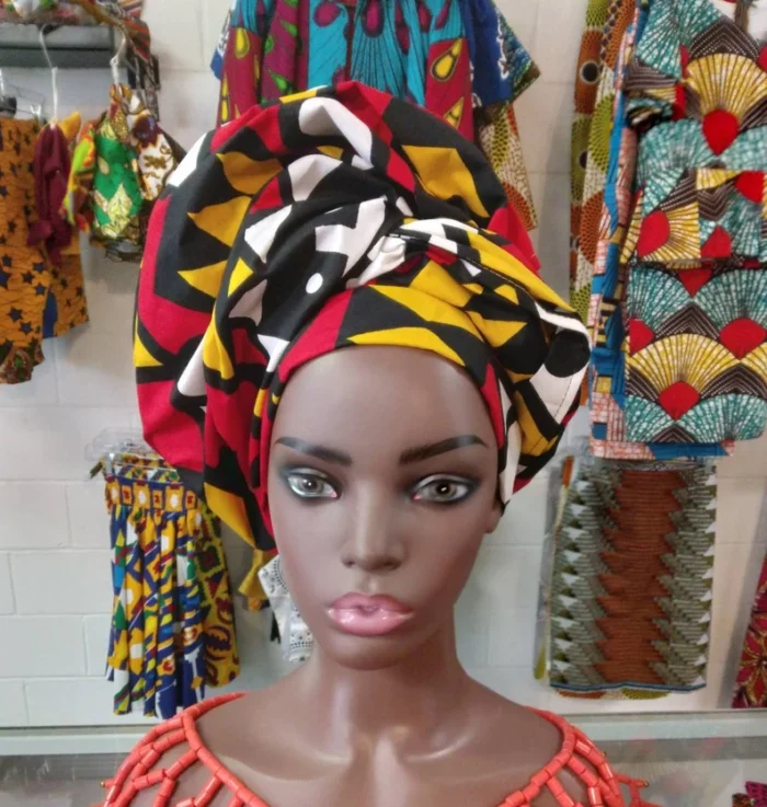 Cotton African print face masks - Image 2