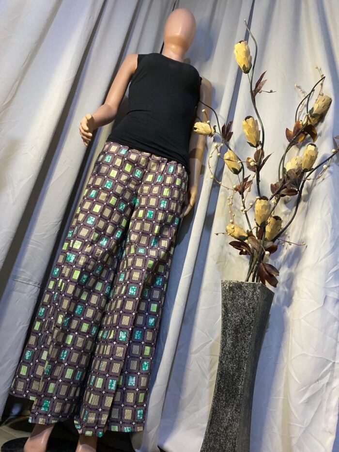 African Print Palazzo Pants - Image 2