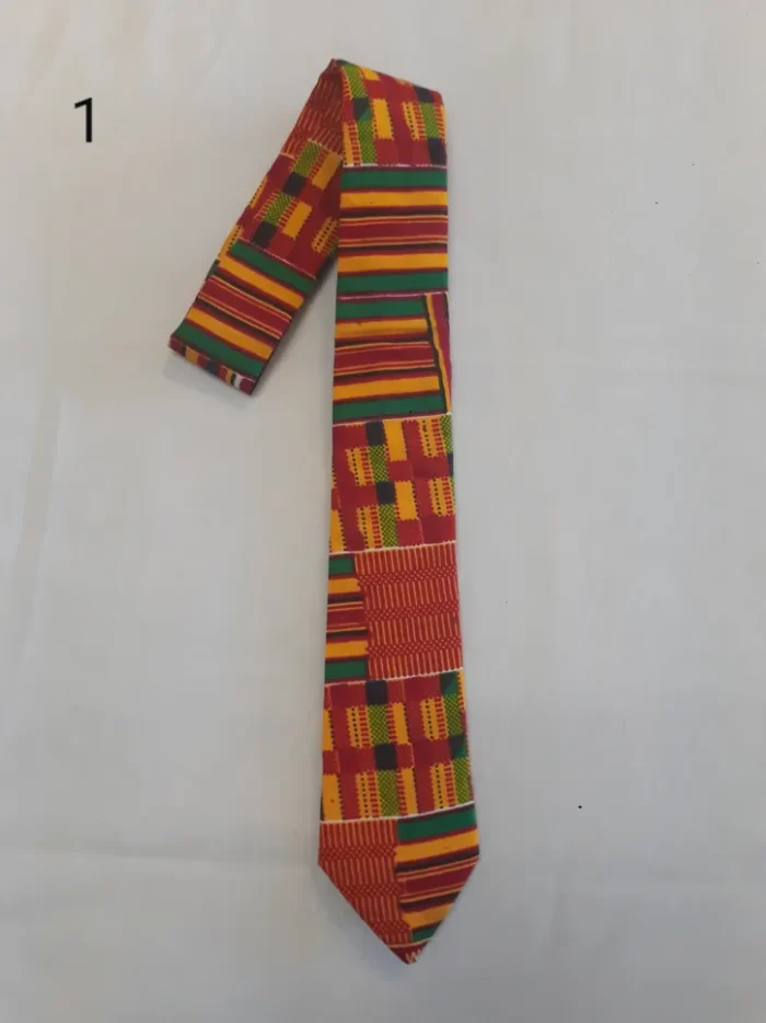 African Print Men's Tie - Image 10