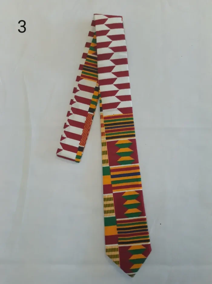 African Print Men's Tie - Image 8