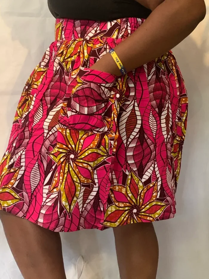African/Ankara Gather Skirt - Image 4