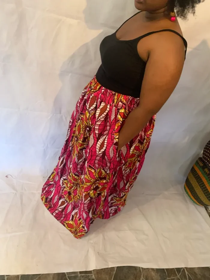 African/Ankara Gather Skirt - Image 5