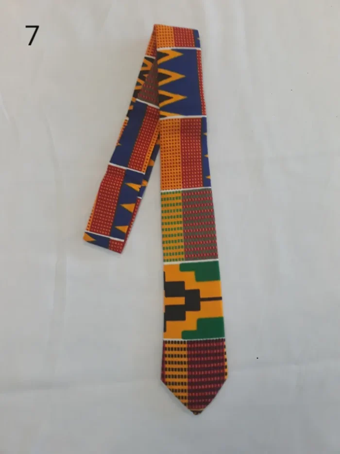 African Print Men's Tie - Image 4