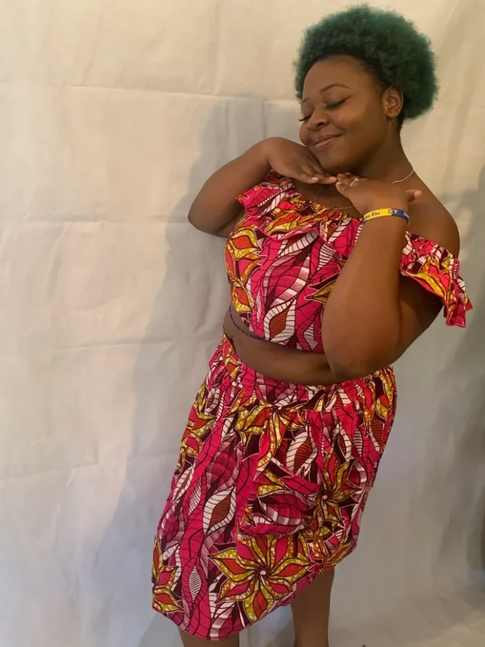 African/Ankara Gather Skirt - Image 7