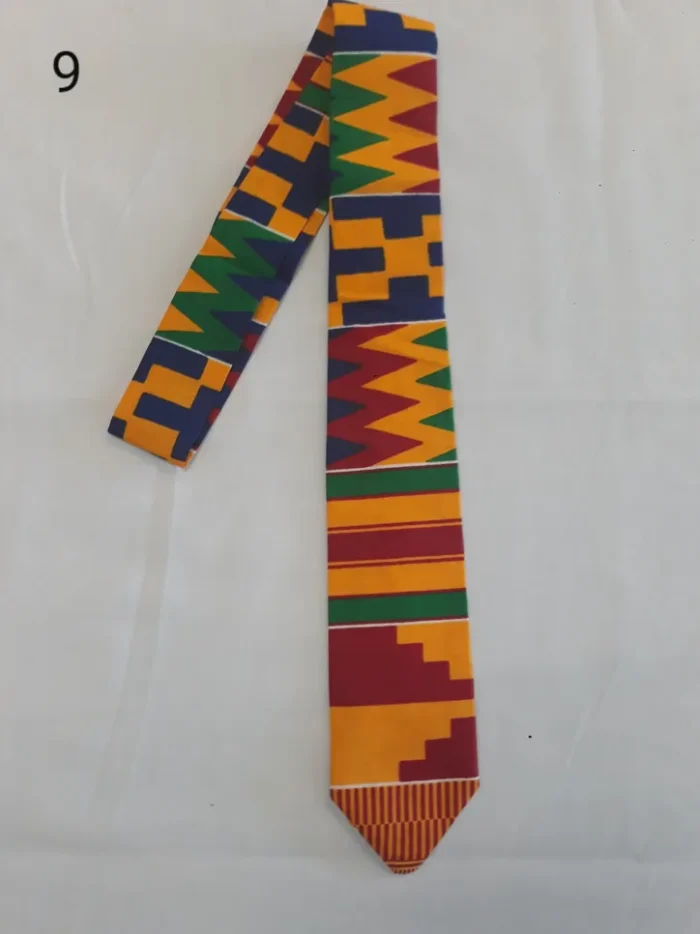 African Print Men's Tie - Image 2