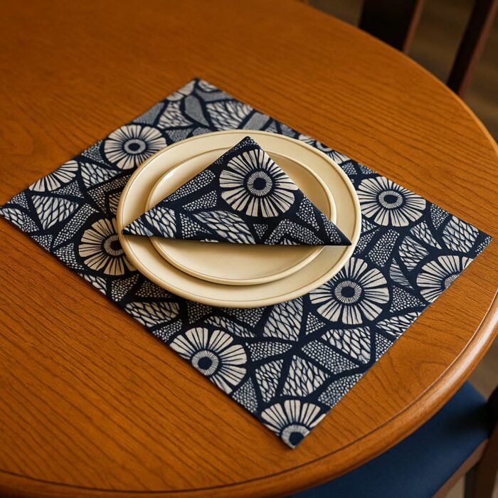 African Print Napkin Set - Image 3