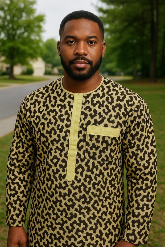 Ankara Print Long Sleeve Button Down Shirts - Image 2