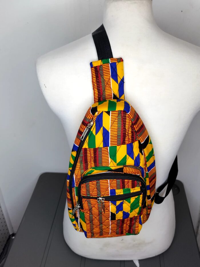 African Print Cross-Body Bag - Image 4