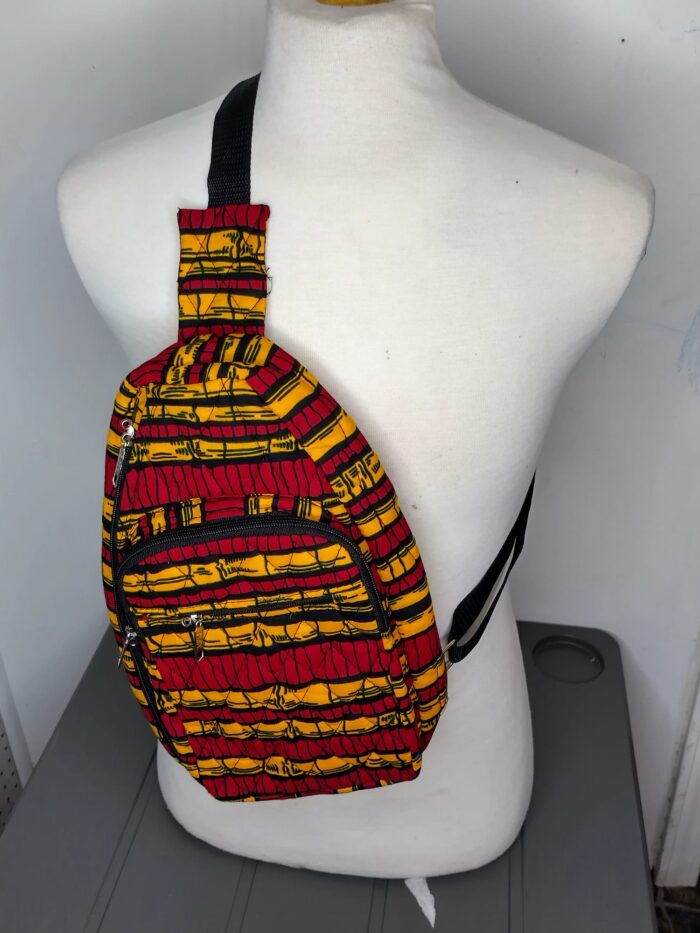 African Print Cross-Body Bag - Image 3