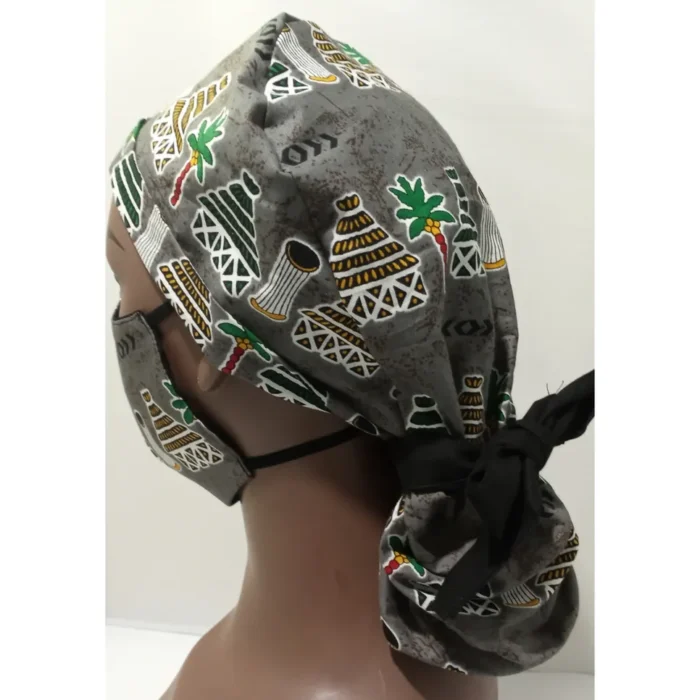 African/Ankara Surgery Cap - Image 3