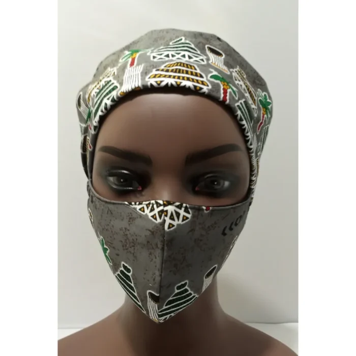 African/Ankara Surgery Cap - Image 4