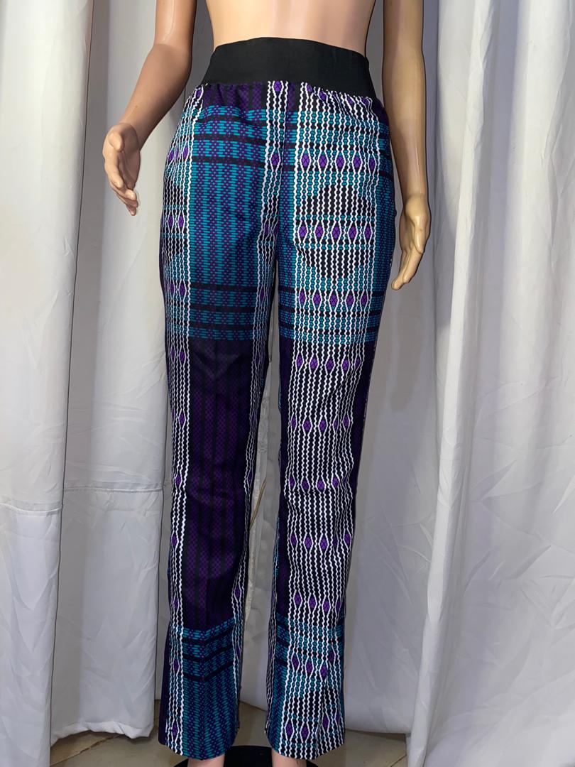 African straight pant / fitted pant