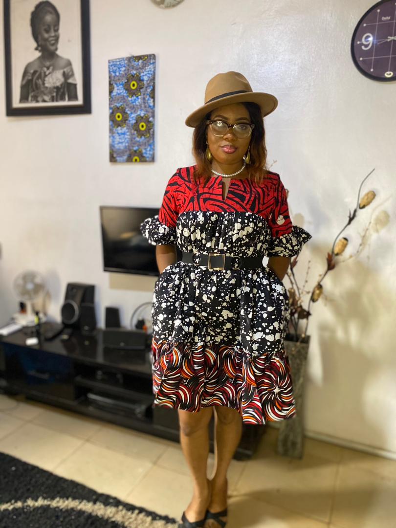 African Stone Long Dress