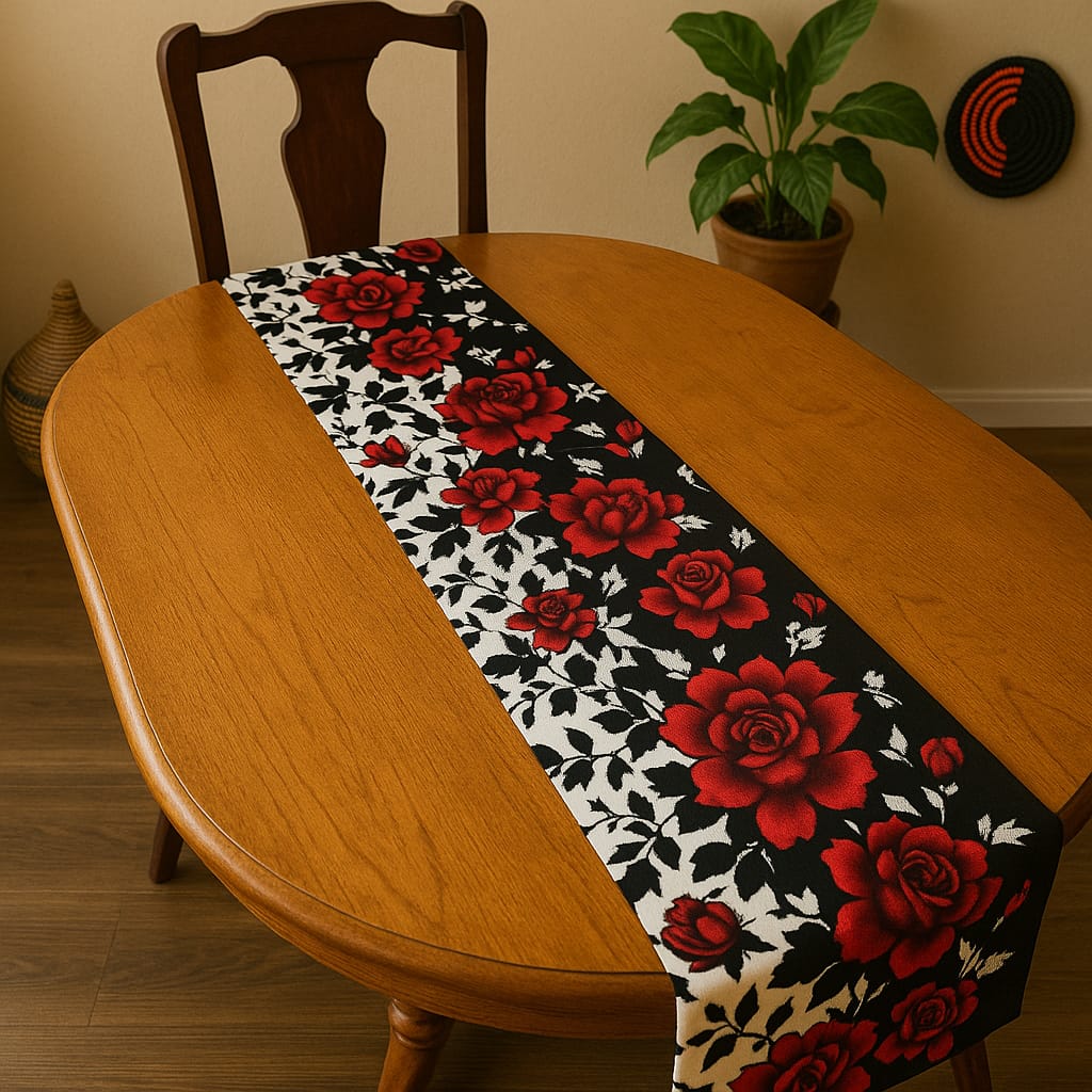 African Print Table Runner Afrocentric table runner. African house decor. Ankara table runner. - Image 4