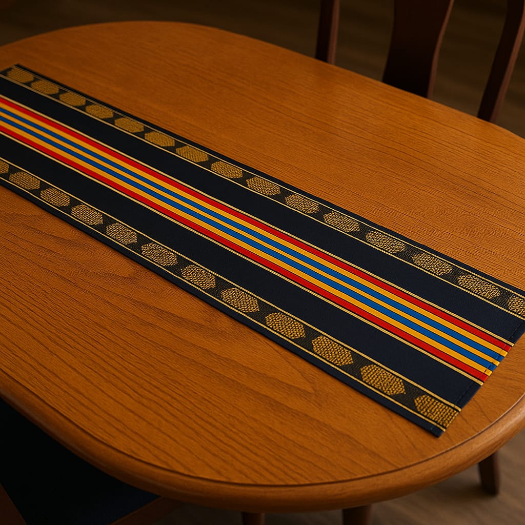 African Print Table Runner Afrocentric table runner. African house decor. Ankara table runner. - Image 3
