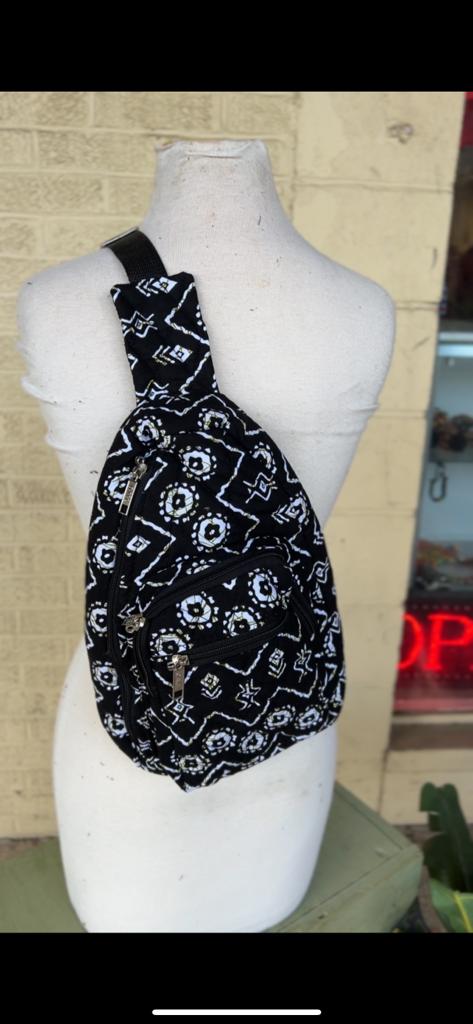 African Print Cross-Body Bag