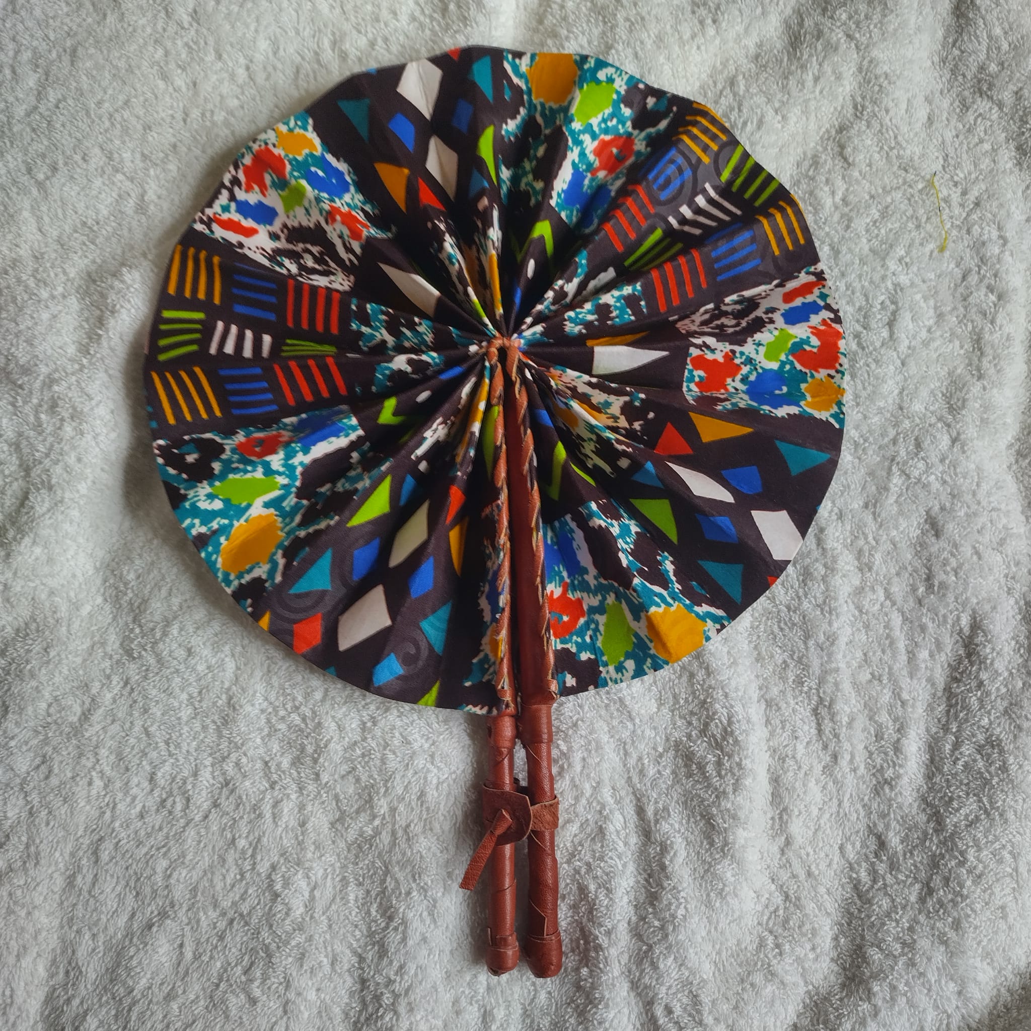 African Leather Fan