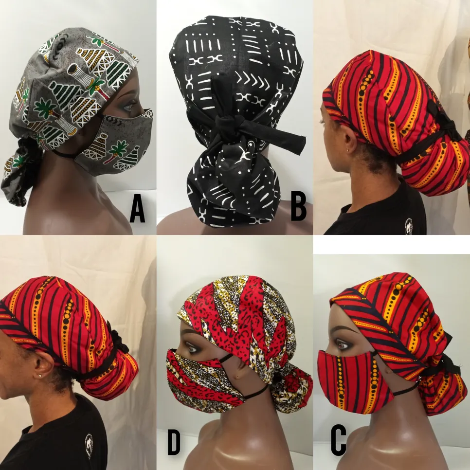 African/Ankara Surgery Cap