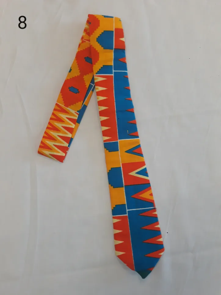 African Print Mens Tie - Image 9